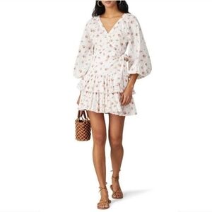 Maia Bergman Ines wrap dress white XL